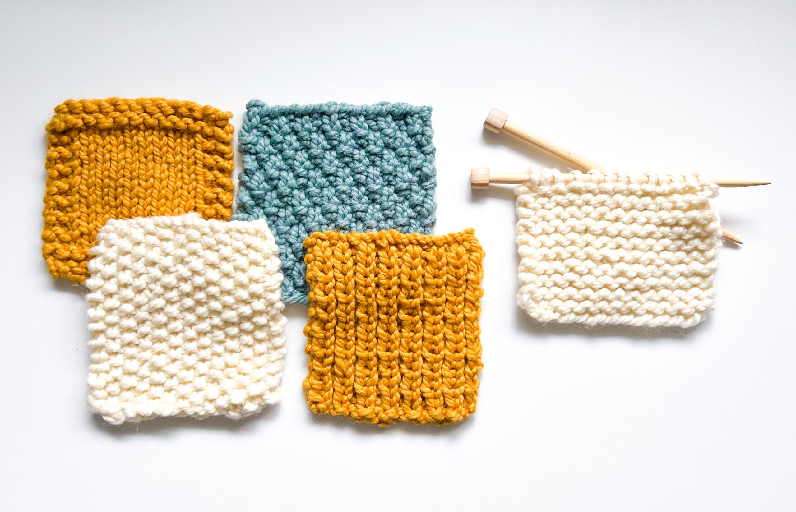 Knitting Stitches for Beginners [5 Easy Patterns]